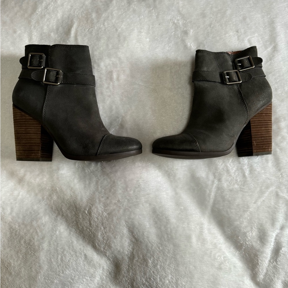 Lucky brand heeled booties, 9 - Picture 7 of 8